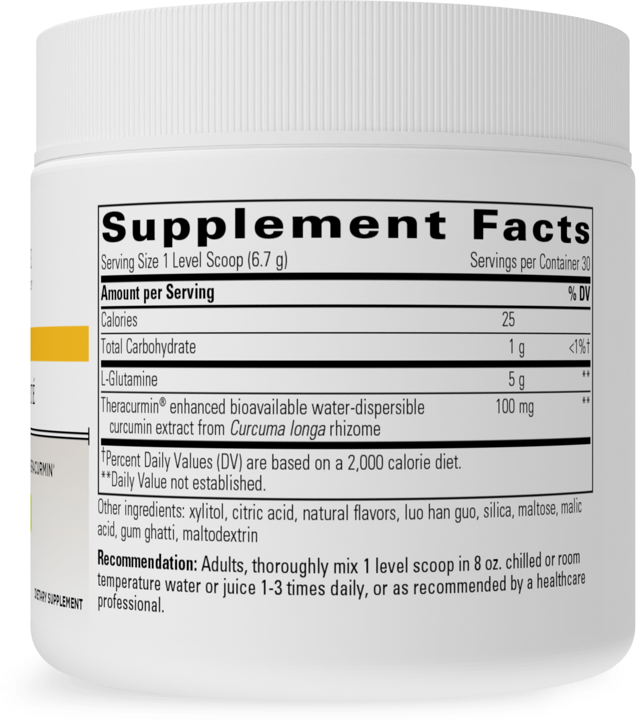 Glutamine Forté Lemon Lime / 7.1 oz (201 g) Florida Pharmacy