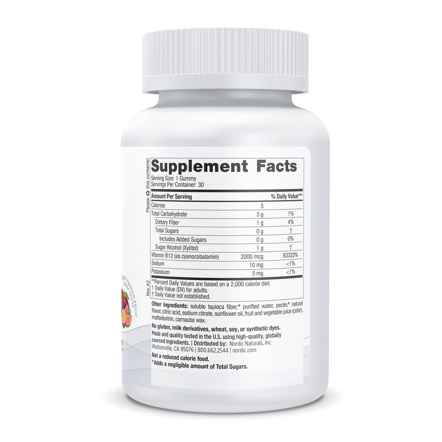 Zero Sugar Vitamin B12 Gummies • 30ct Florida Pharmacy