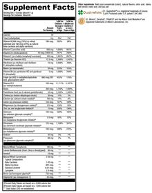 ActivNutrients® without Copper & Iron Multivitamin Powder Fruit Punch 60 Servings Supplement Facts