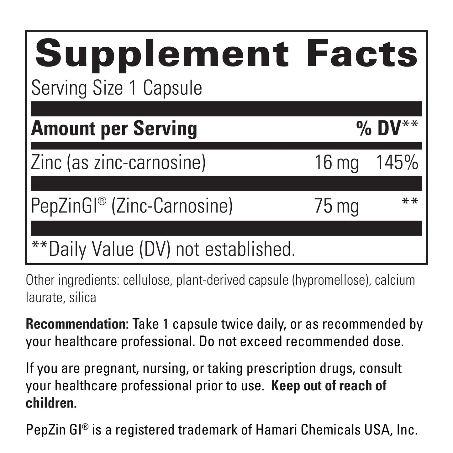 Zinc-Carnosine / 60 capsules Florida Pharmacy