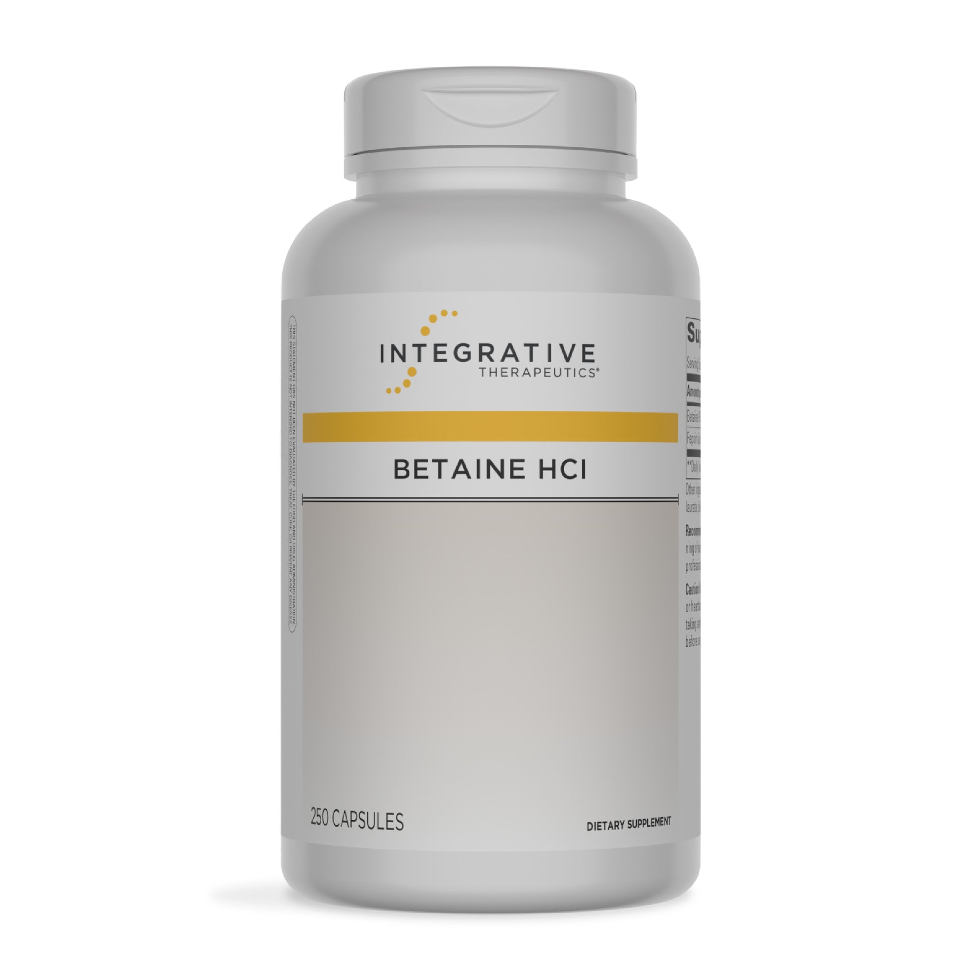 Betaine HCl / 250 capsules Florida Pharmacy