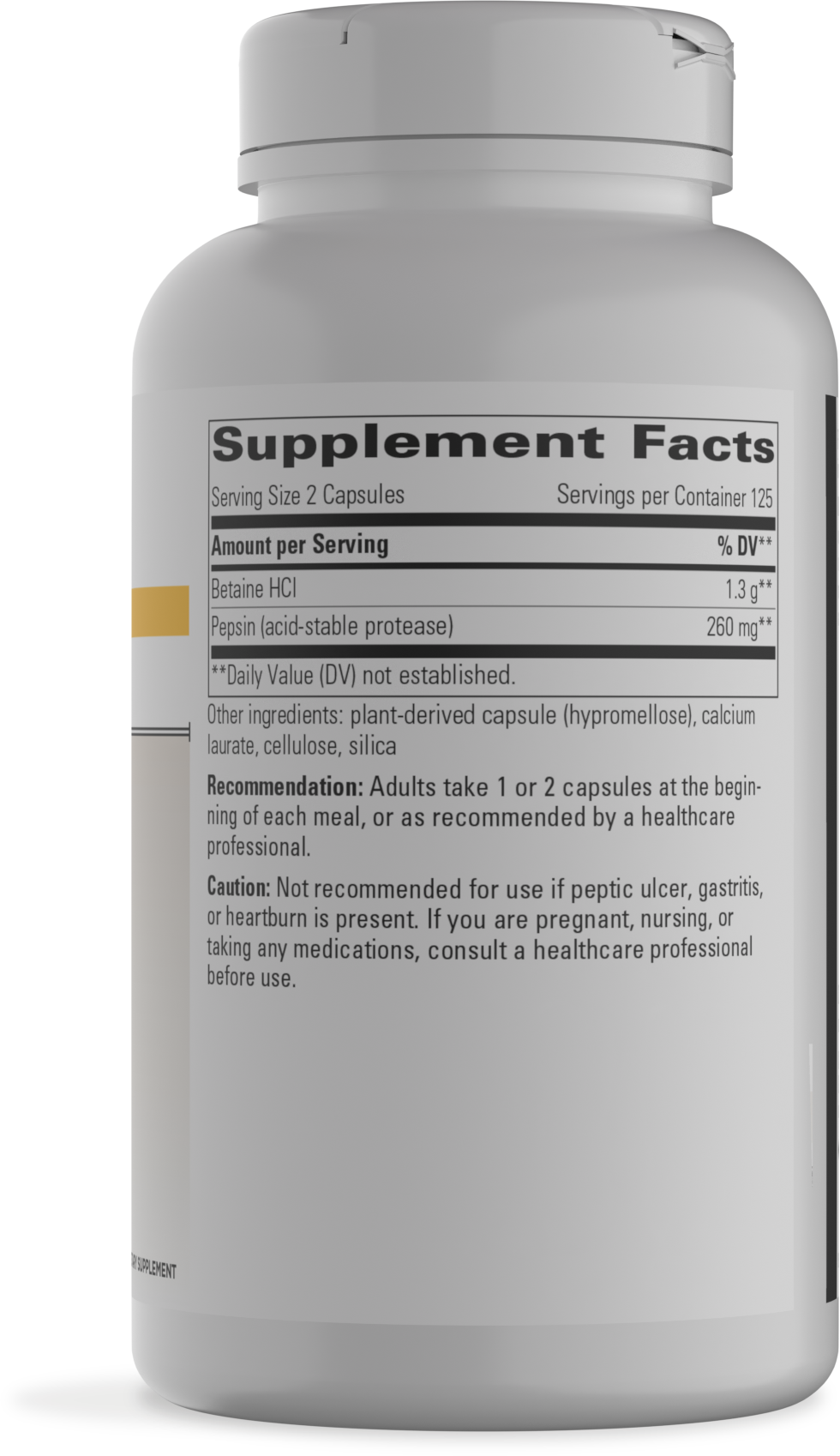 Betaine HCl / 250 capsules Florida Pharmacy