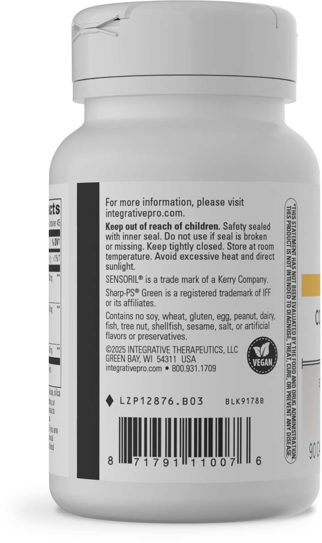 Cortisol Manager Allergen Free / 90 capsules Florida Pharmacy