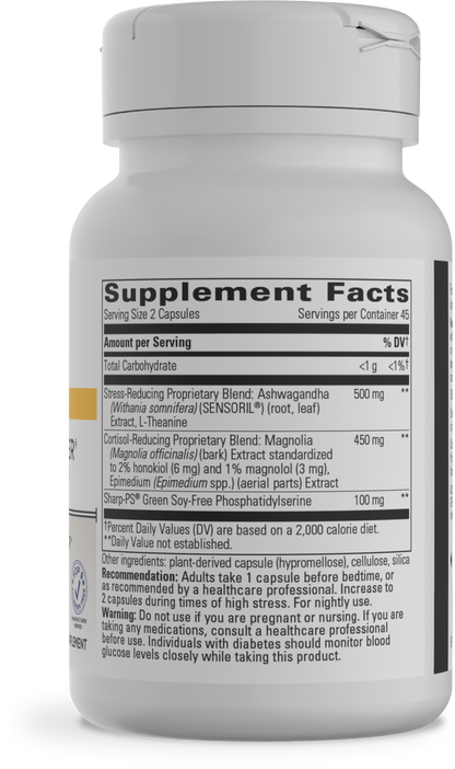 Cortisol Manager Allergen Free / 90 capsules Florida Pharmacy