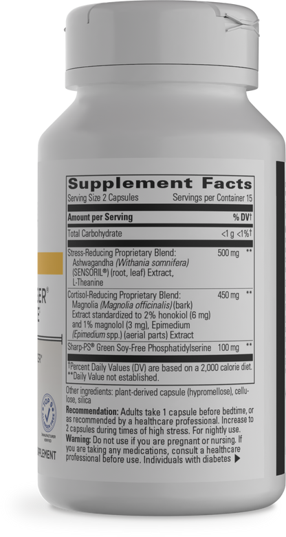 Cortisol Manager Allergen Free / 30 capsules Florida Pharmacy