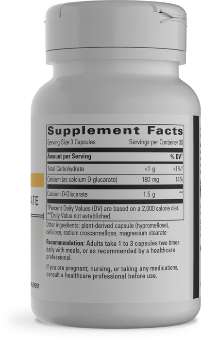 Calcium D-Glucarate / 90 capsules Florida Pharmacy