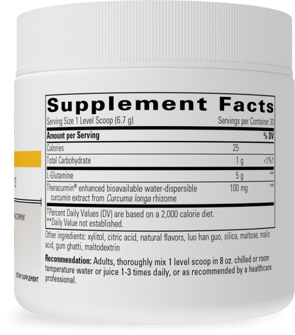 Glutamine Forté Lemon Lime / 7.1 oz (201 g) Florida Pharmacy